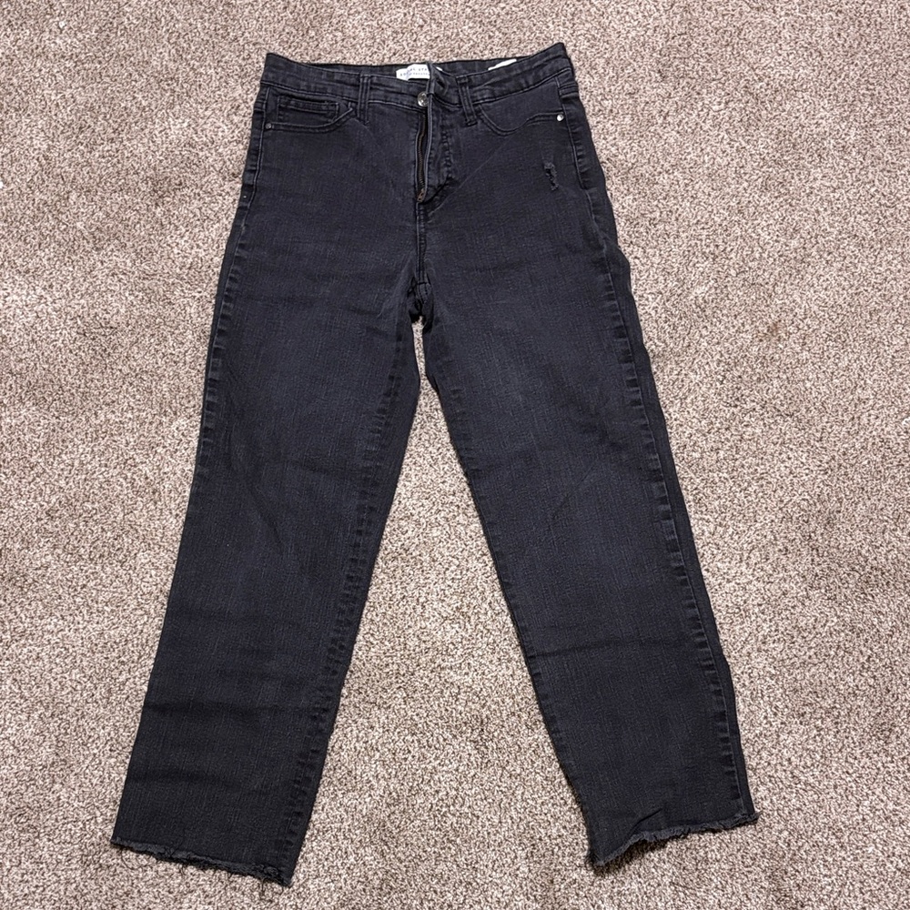 Social standard high rise crop straight jeans